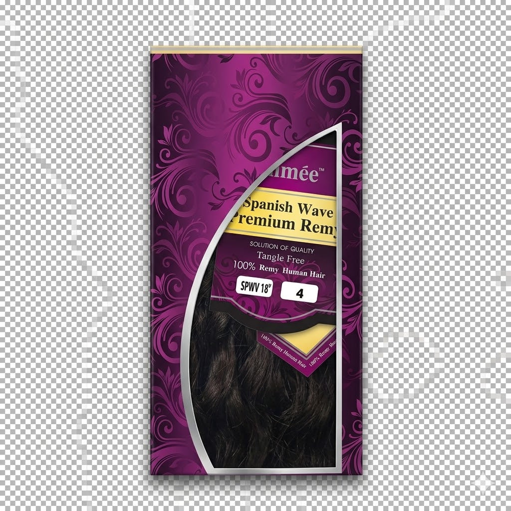 ✨ Extensiones Esmée Spanish Wave 18” Color #4 – 100% Remy Human Hair ✨