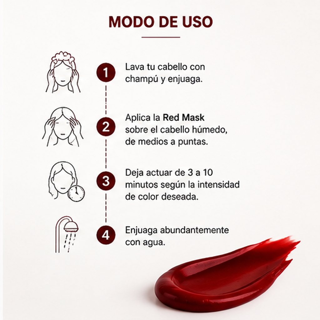 Simone Professional Red Mask SRM8 8 Oz. (118 mL) – Shot Intensificador para Tonos Rojos