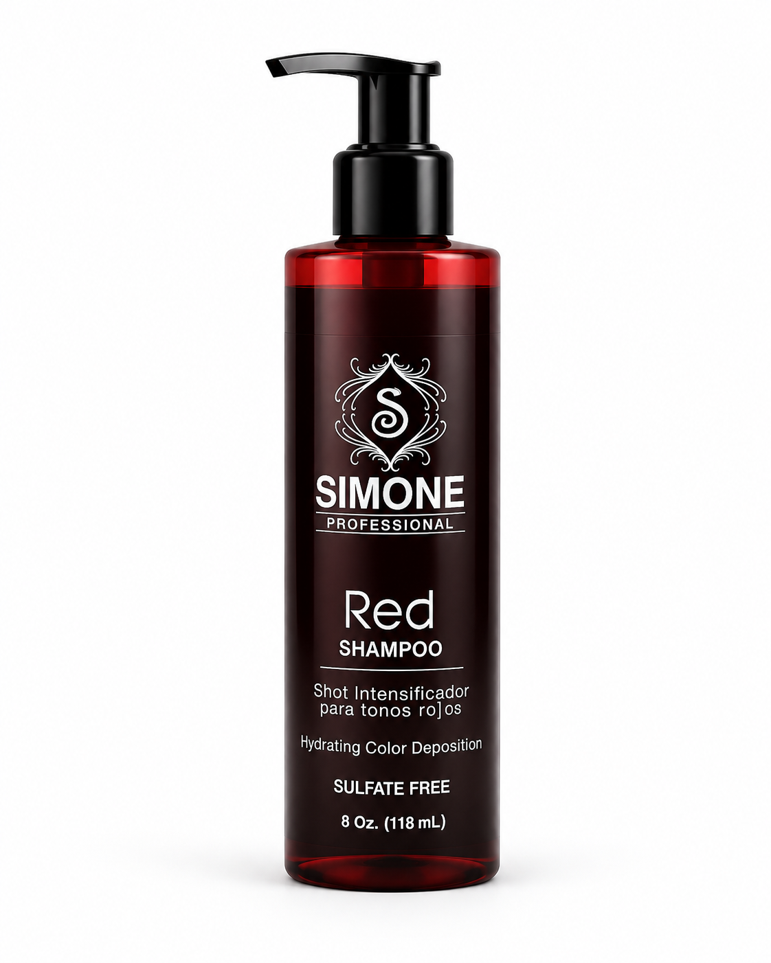 Simone Professional Red Shampoo SRSH8 8 Oz. (118 mL) – Tonos Rojos