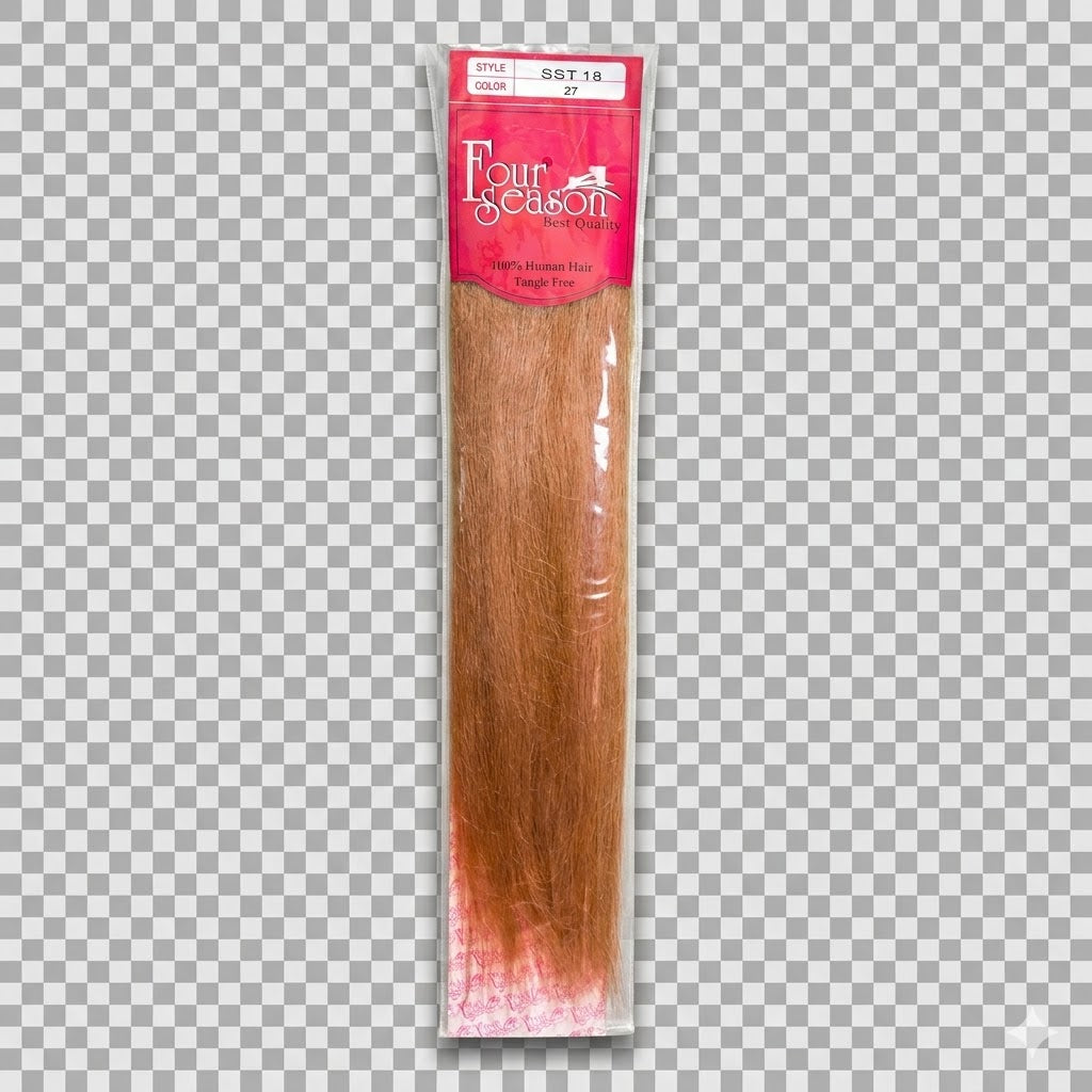 Four Season 100% Human Hair Extensión de Cabello Color #27 18"