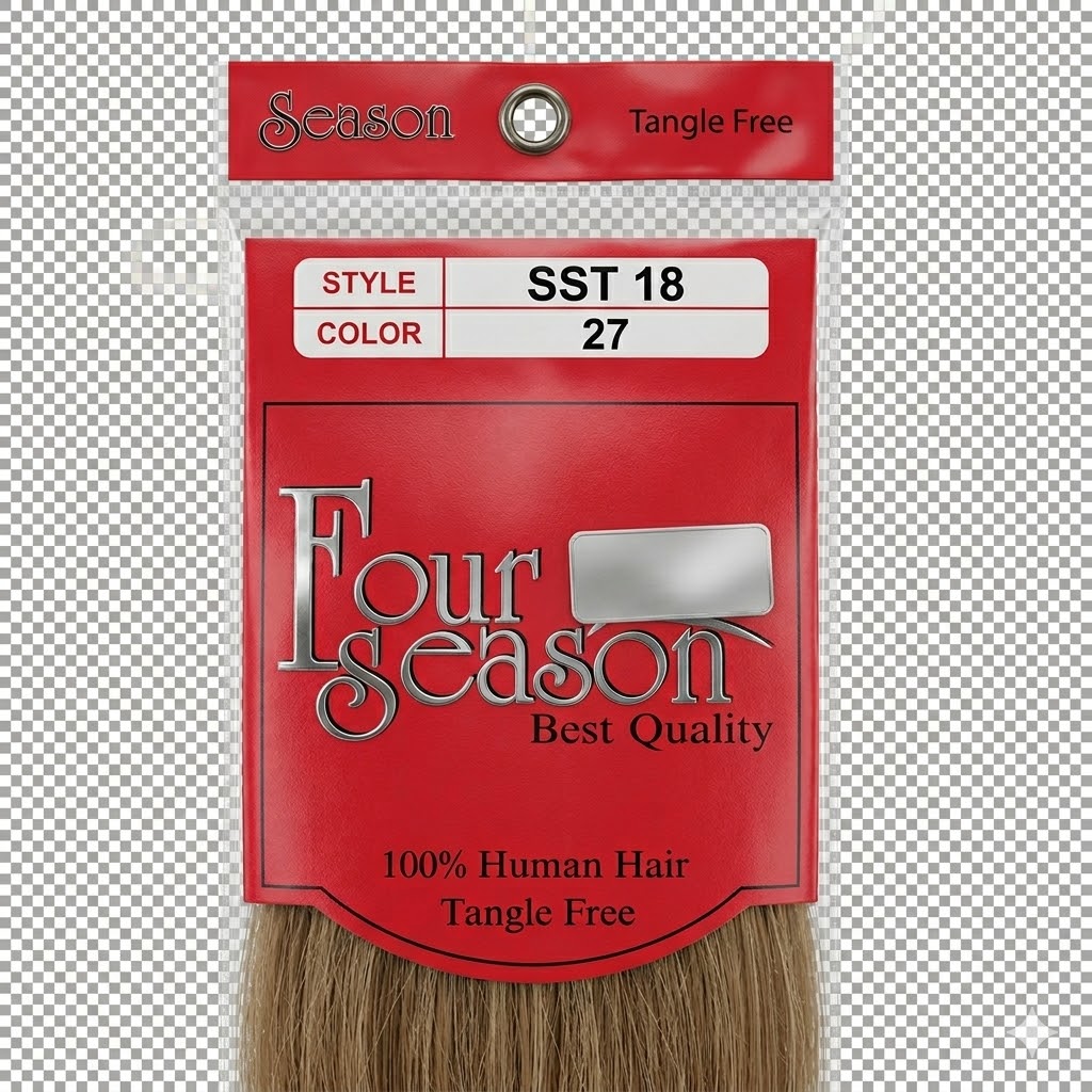 Four Season 100% Human Hair Extensión de Cabello Color #27 18"