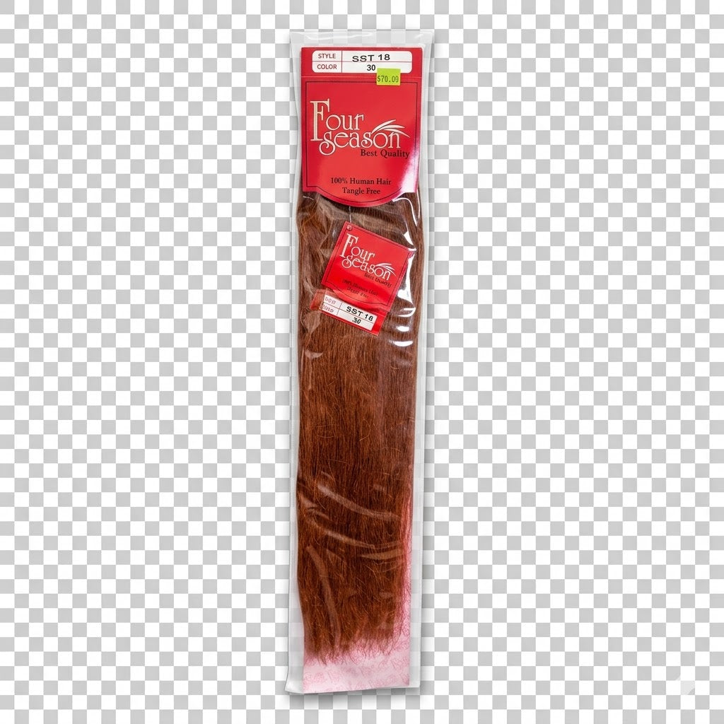Four Season 100% Human Hair Extensión de Cabello Color #30 18"