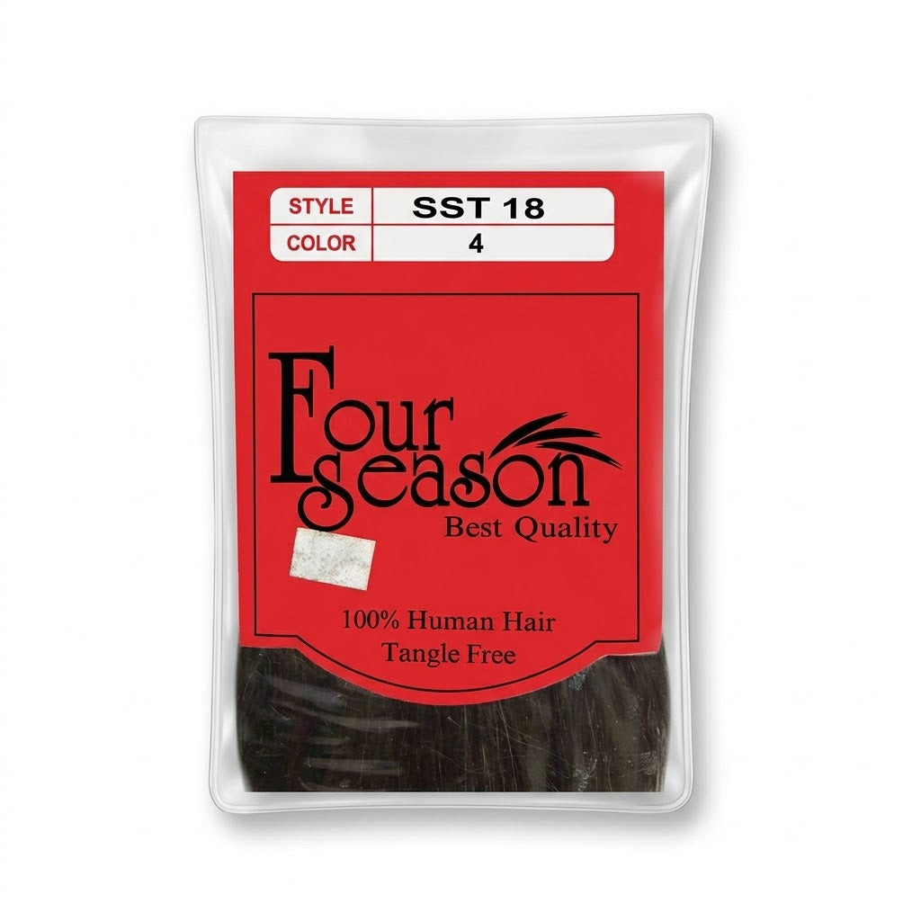 Four Season 100% Human Hair Extensión de Cabello Color #4 18"