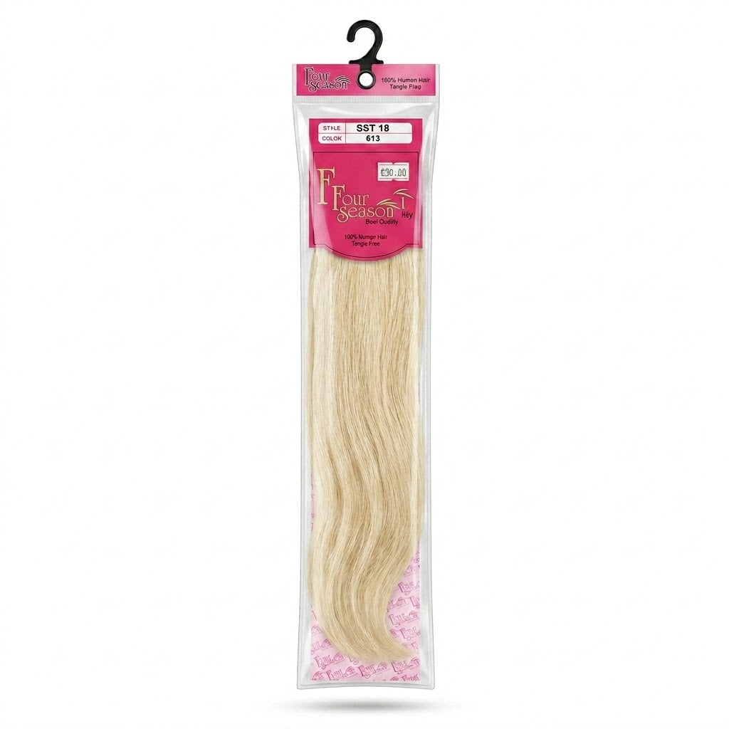 Four Season 100% Human Hair Extensión de Cabello Color #613 18"