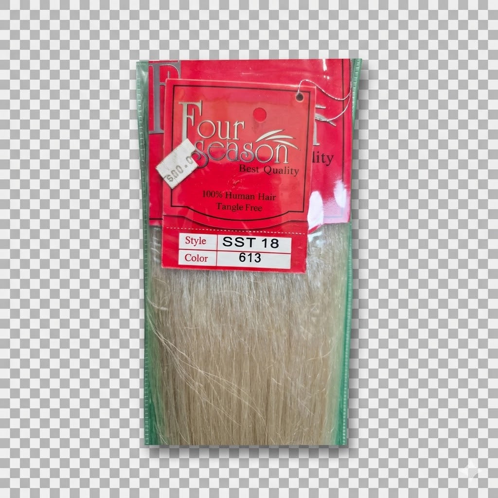 Four Season 100% Human Hair Extensión de Cabello Color #613 18"