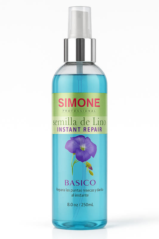Simone Professional Linoseeds Spray Bifásico Instant Repair 8 oz