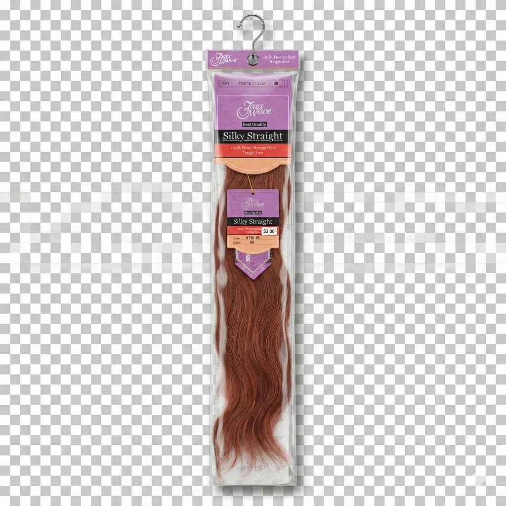 ✨ Extensiones Jazz Wave Silky Straight 18” Color #30 – 100% Cabello Humano Premium ✨