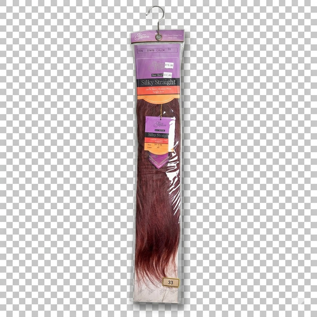 ✨ Extensiones Jazz Wave Silky Straight 18” Color #33 – 100% Cabello Humano Premium ✨