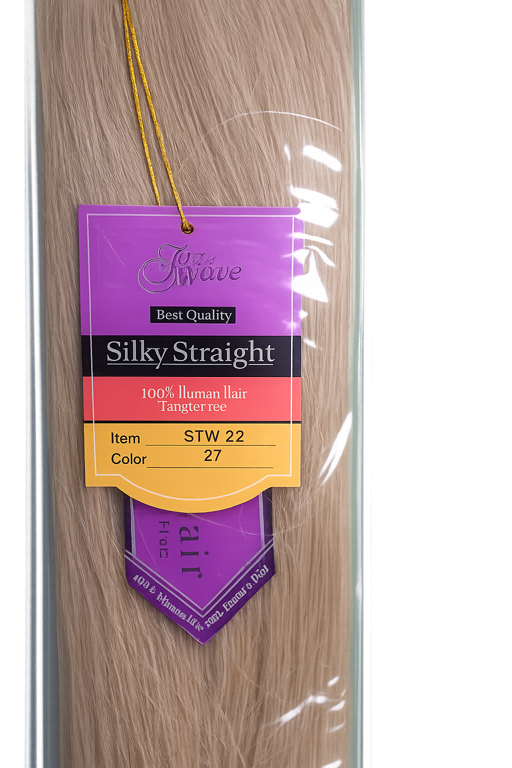 ✨ Extensiones Jazz Wave Silky Straight 22” Color #27 – 100% Cabello Humano Premium ✨