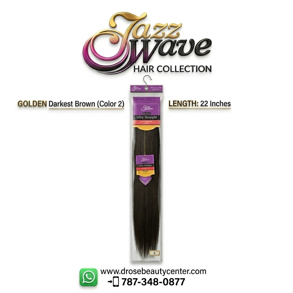 ✨ Extensiones Jazz Wave Silky Straight 22” Color #2 – 100% Cabello Humano Premium ✨  💎 Luc