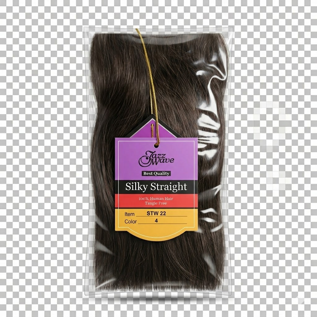 ✨ Extensiones Jazz Wave Silky Straight 22” Color #4 – 100% Cabello Humano Premium ✨