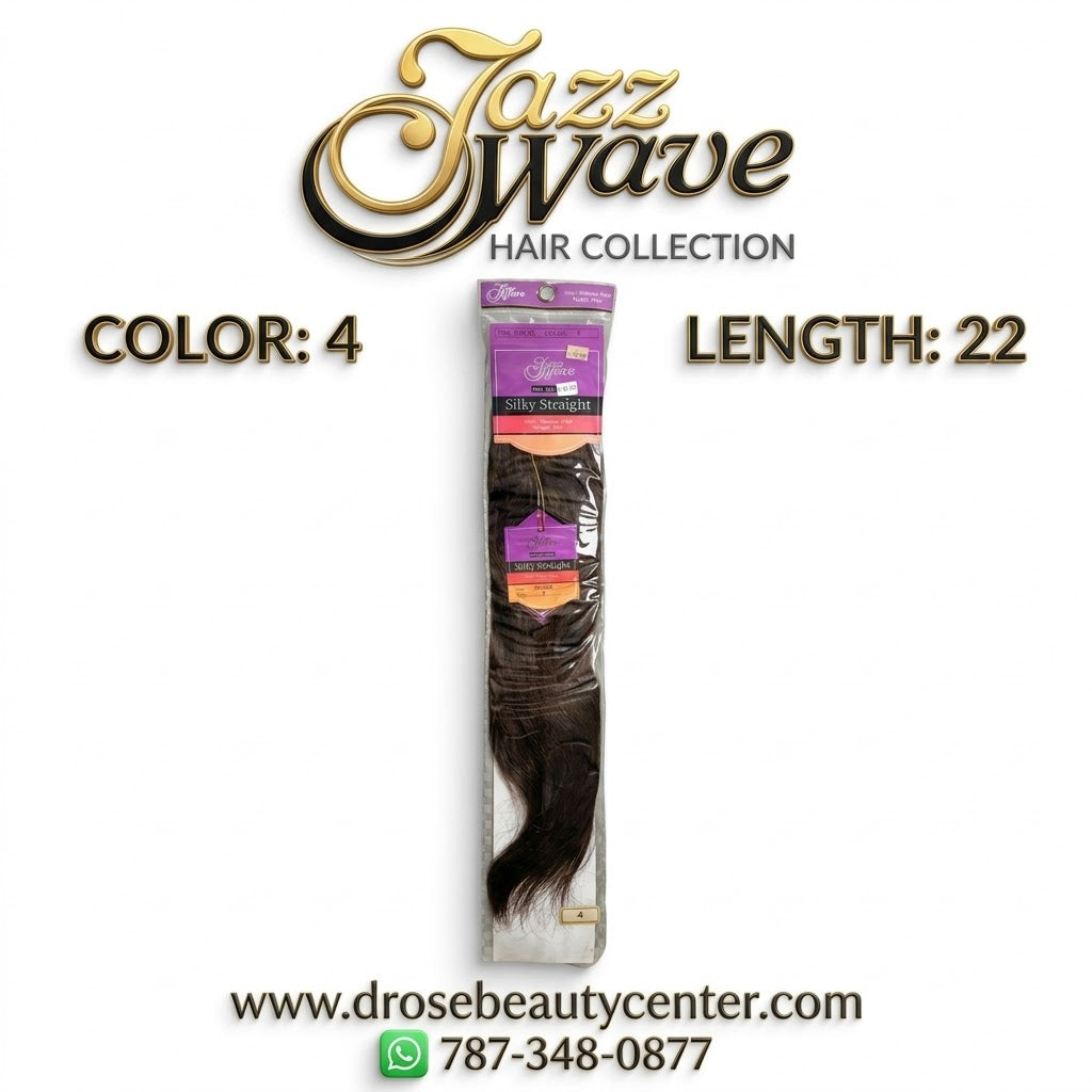 ✨ Extensiones Jazz Wave Silky Straight 22” Color #4 – 100% Cabello Humano Premium ✨