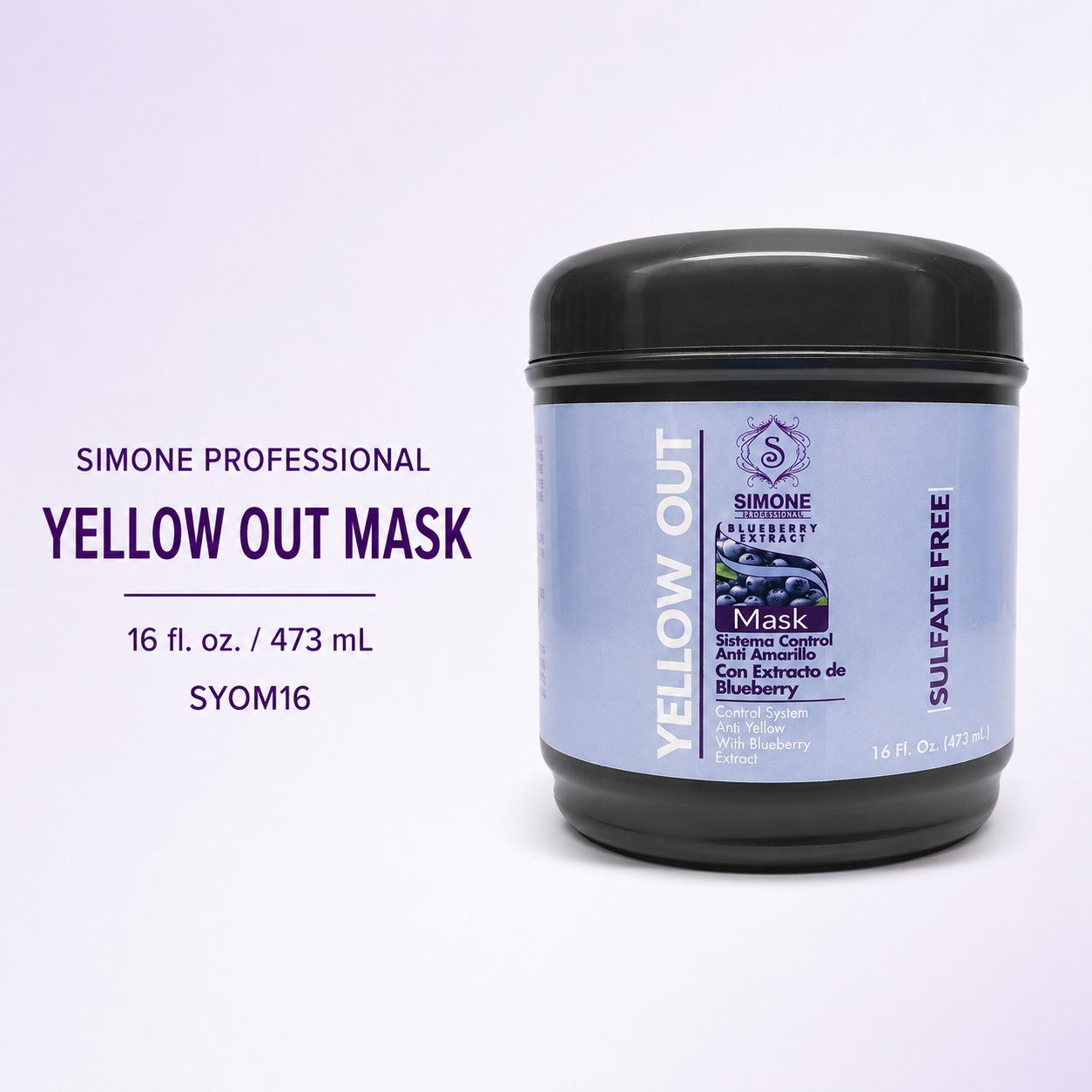 Simone Professional Yellow Out Mask Anti-Amarillo 16 oz – SYOM16