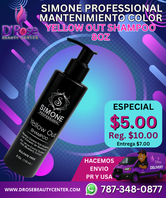 SIMONE PROFESSIONAL YELLOW OUT SHAMPOO 8oz