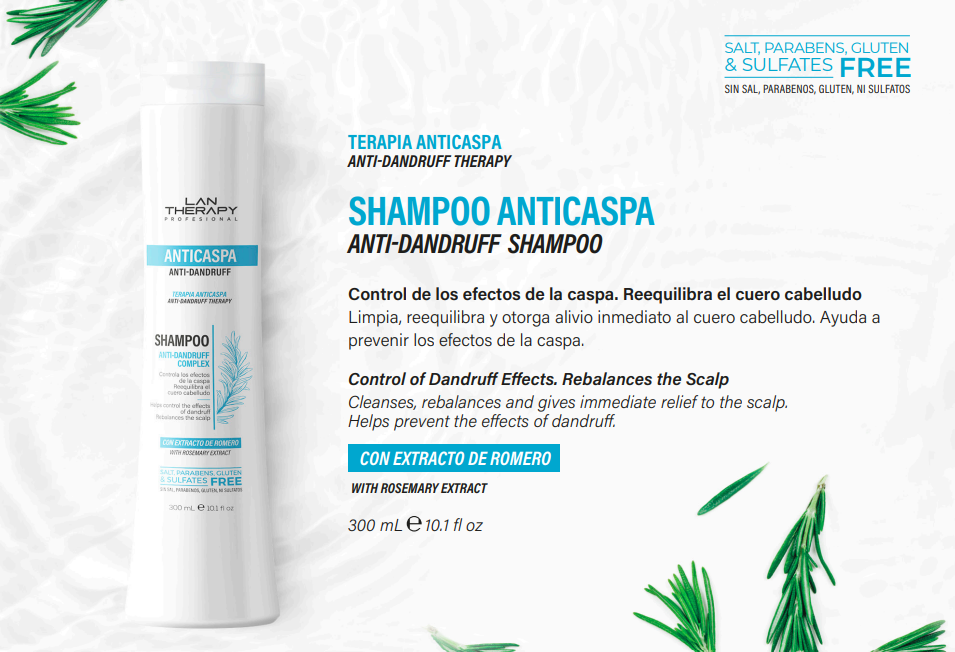 LAN THERAPY PROFESIONAL ANTICASPA SHAMPOO 10.1OZ 952010300