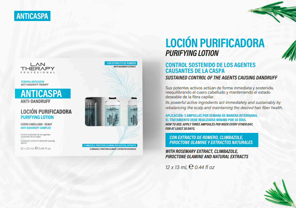 LAN THERAPY PROFESIONAL ANTICASPA AMPOLLA .44OZ 952020012