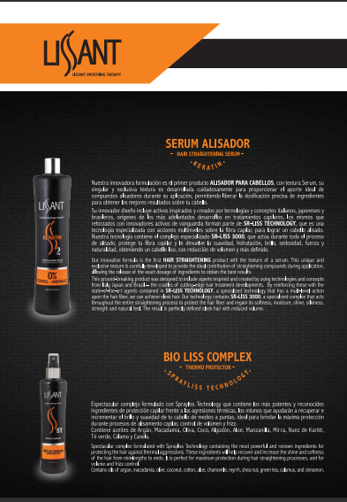 LISSANT SMOOTHING THERAPY KIT DE KERATINA ALISADOR 5PC 80002470