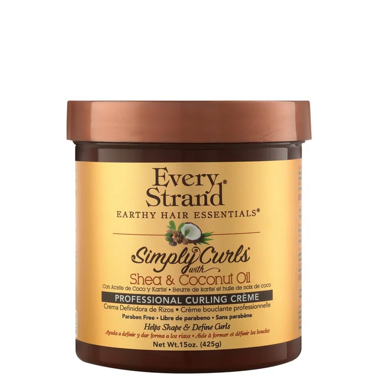 Every Strand Simply Curls – Crema Profesional Definidora de Rizos con Karité & Aceite de Coco 15oz (ESSCDC15)
