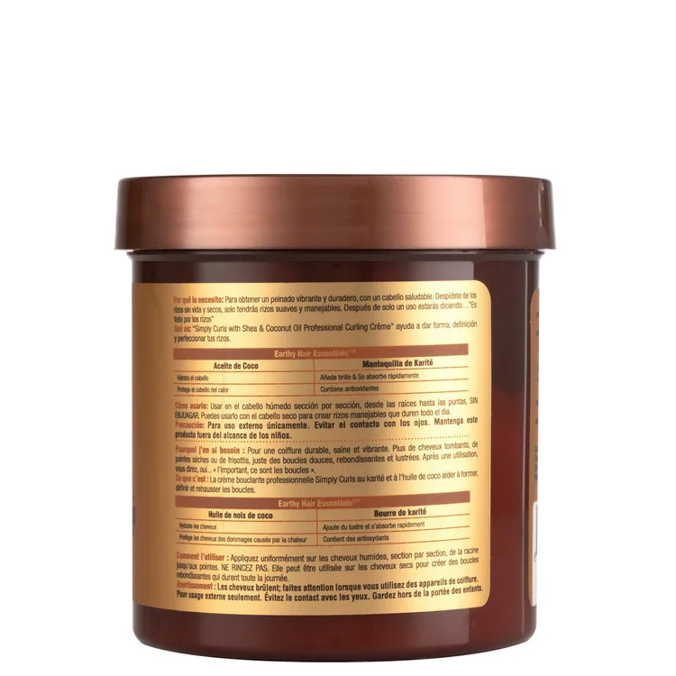 Every Strand Simply Curls – Crema Profesional Definidora de Rizos con Karité & Aceite de Coco 15oz (ESSCDC15)