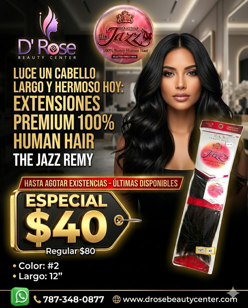 ✨ Extensiones The Jazz Remy Wave 12” Color #2 – 100% Human Hair Tangle Free ✨