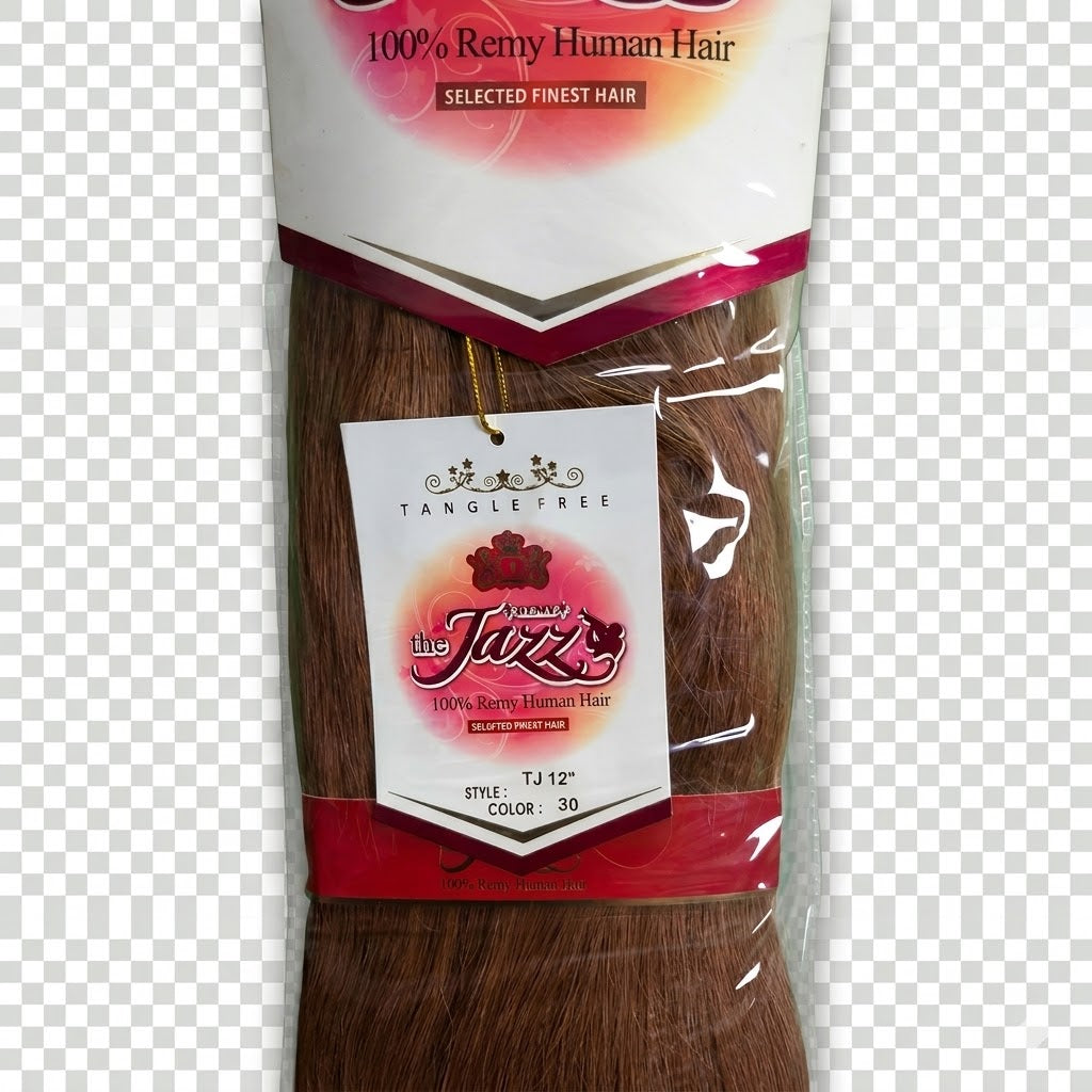 ✨ Extensiones The Jazz Remy Silky Straight 12” Color #30 – 100% Human Hair Premium ✨