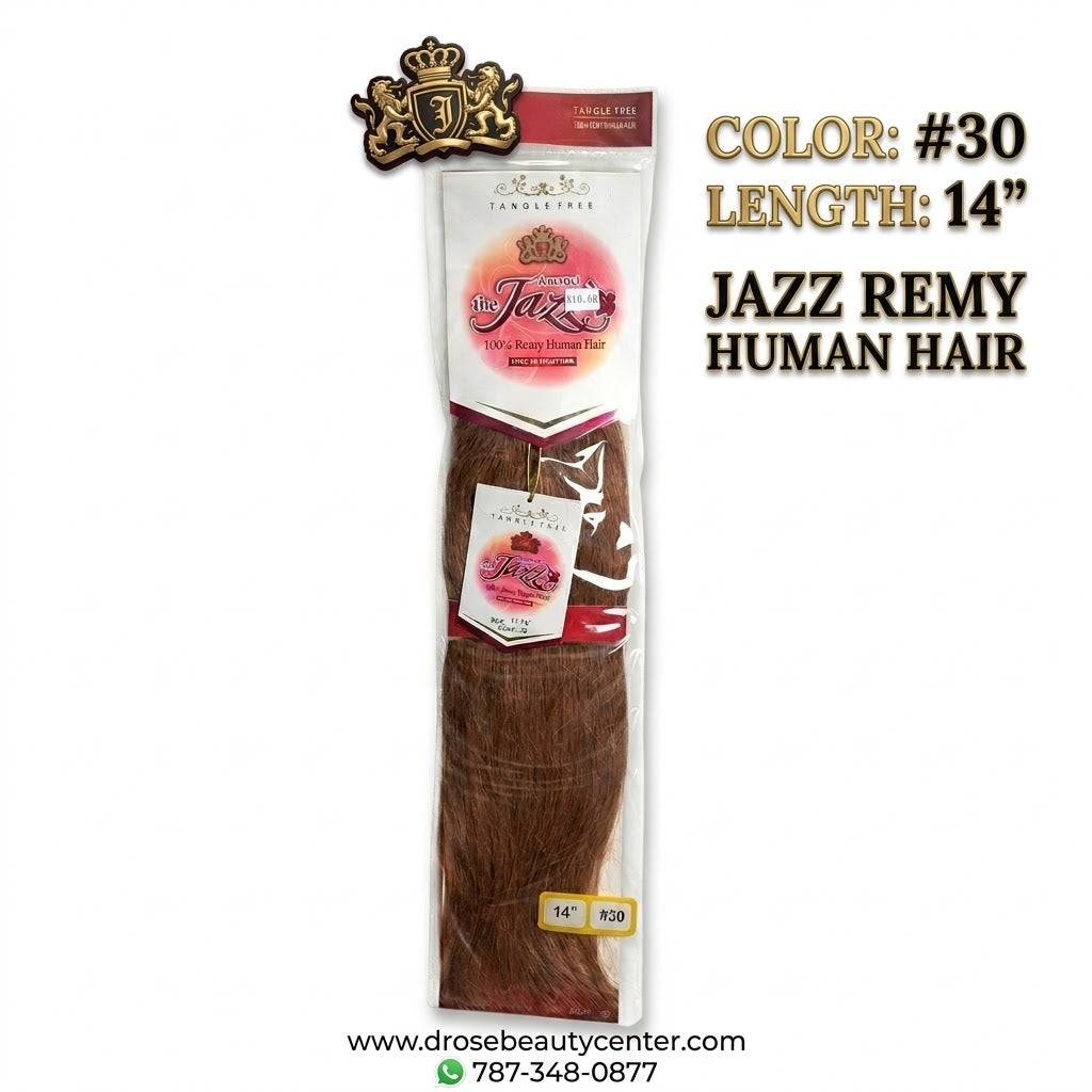✨ Extensiones The Jazz Remy Silky Straight 14” Color #30 – 100% Remy Human Hair ✨