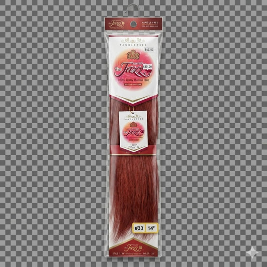 ✨ Extensiones The Jazz Remy Silky Straight 14” Color #33 – 100% Remy Human Hair ✨