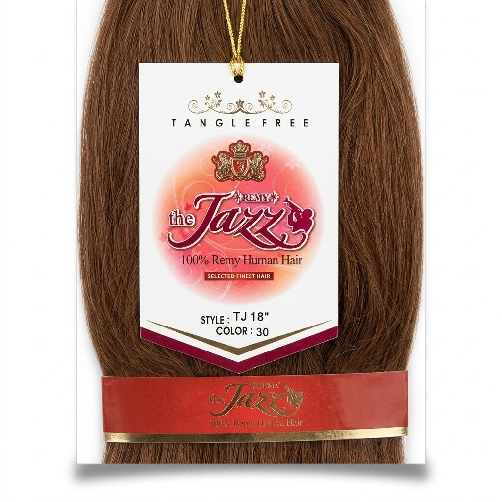 ✨ Extensiones The Jazz Remy Silky Straight 18” Color #30 – 100% Cabello Humano Remy Premium ✨