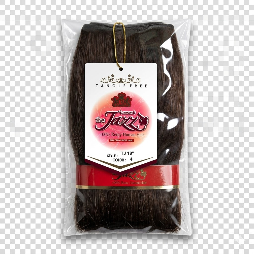 ✨ Extensiones The Jazz Remy Silky Straight 18” Color #4 – 100% Remy Human Hair ✨