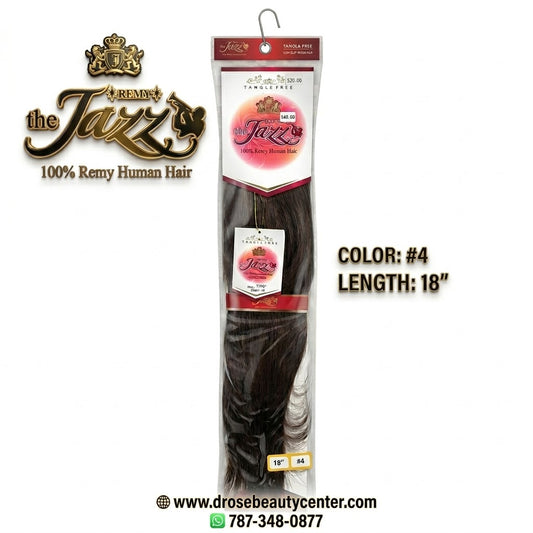 ✨ Extensiones The Jazz Remy Silky Straight 18” Color #4 – 100% Remy Human Hair ✨