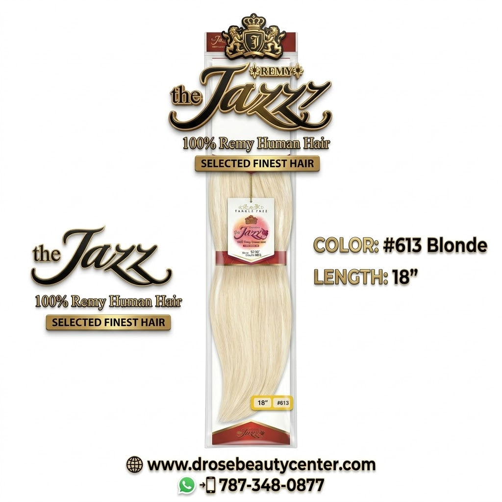 ✨ Extensiones The Jazz Remy Silky Straight 18” Color #613 – 100% Cabello Humano Remy Premium ✨  💎 Logra un cabello largo, sedoso y luminoso
