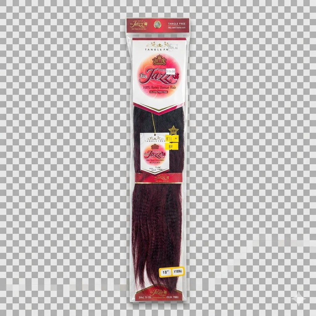 ✨ Extensiones The Jazz Remy Silky Straight 18” Color T1B/99J – 100% Cabello Humano Remy Premium ✨