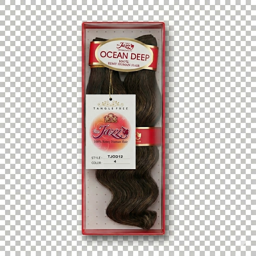 Jazz Wave Ocean Remy 12" Color 4 100% Remy Human Hair