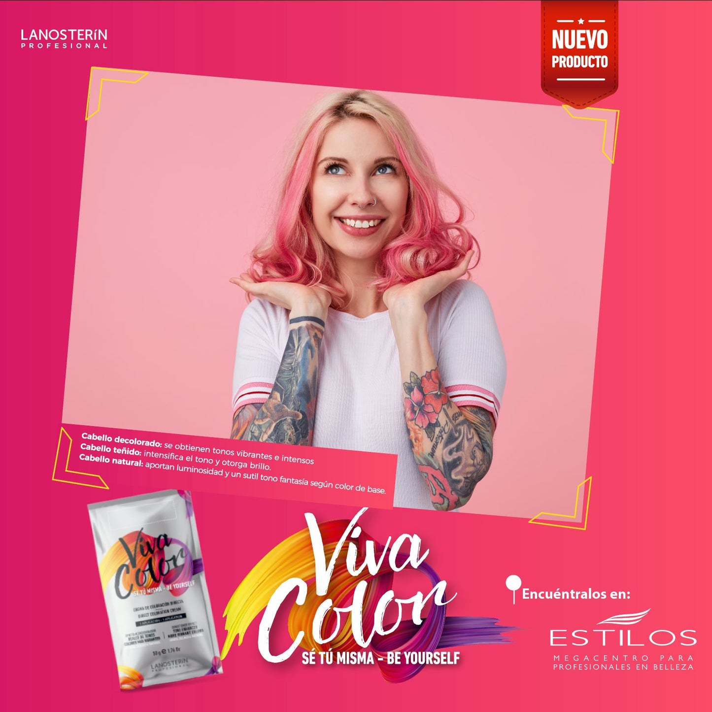 LANOSTERIN PROFESIONAL VIVA COLOR ROJO LVCRED1.76OZ