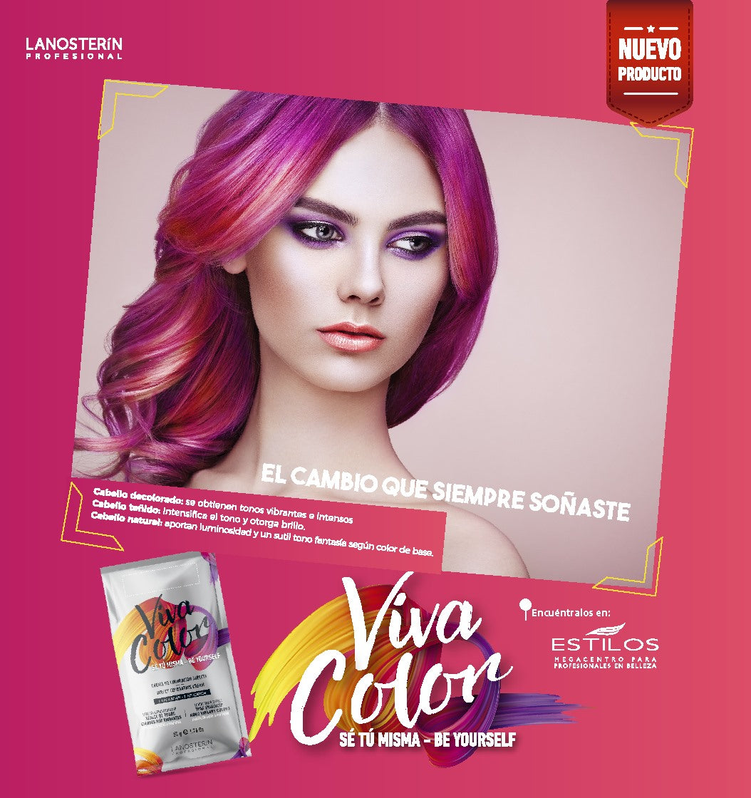 LANOSTERIN PROFESIONAL VIVA COLOR VIOLETA LVCVIOLET 1.76OZ