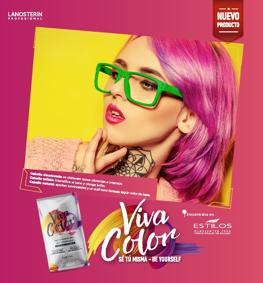 LANOSTERIN PROFESIONAL VIVA COLOR ROSA LVCROSA 1.76OZ
