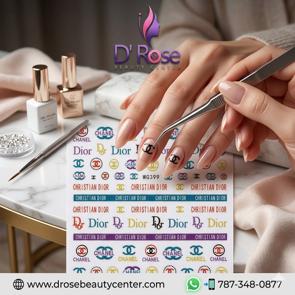 Pop Finger 3D Design Nail Stickers WG399