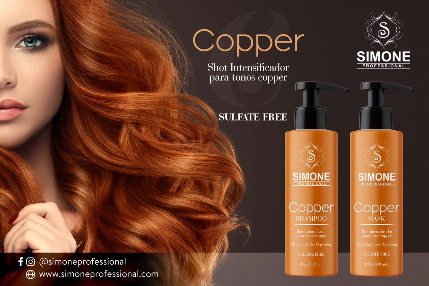 🧡 SIMONE PROFESSIONAL COPPER SHAMPOO 8oz