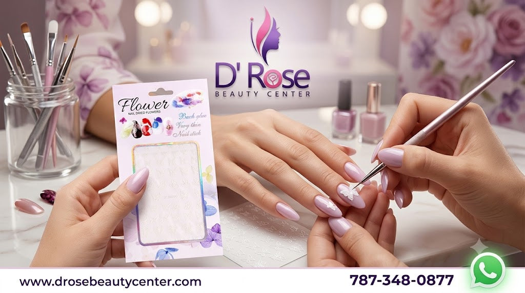 Flower Nail Art Decals XF3360YG