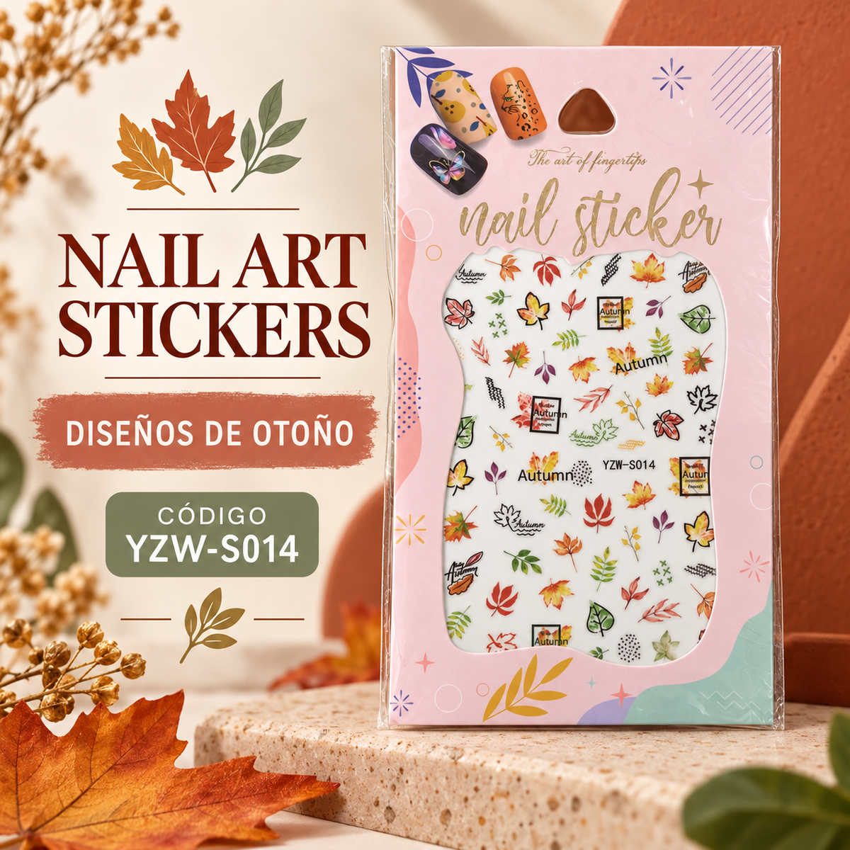Nail Art Stickers Autumn para Uñas – YZW-S014