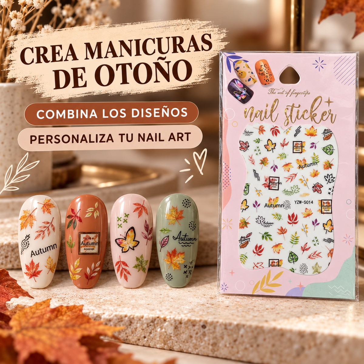 Nail Art Stickers Autumn para Uñas – YZW-S014