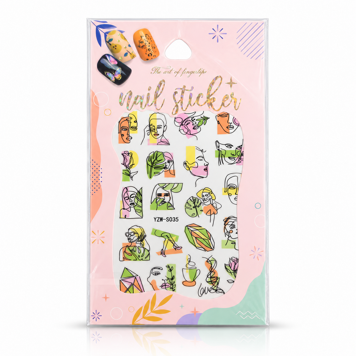 Stickers de Uñas Nail Art Diseños Artísticos YZW-S035