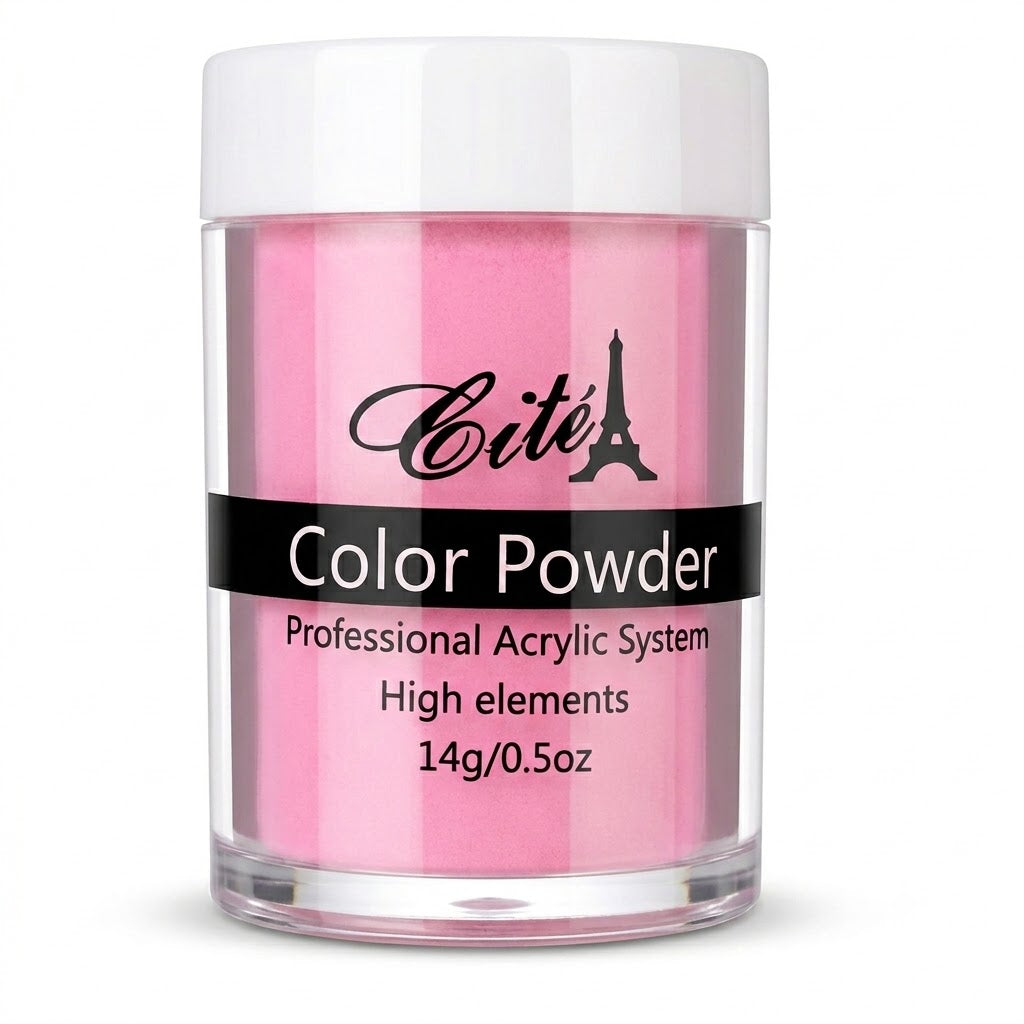Cité Color Powder CAC0116 – Polvo Acrílico Rosa Pastel 14 g / 0.5 oz