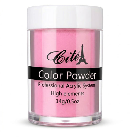 Cité Color Powder CAC0116 – Polvo Acrílico Rosa Pastel 14 g / 0.5 oz