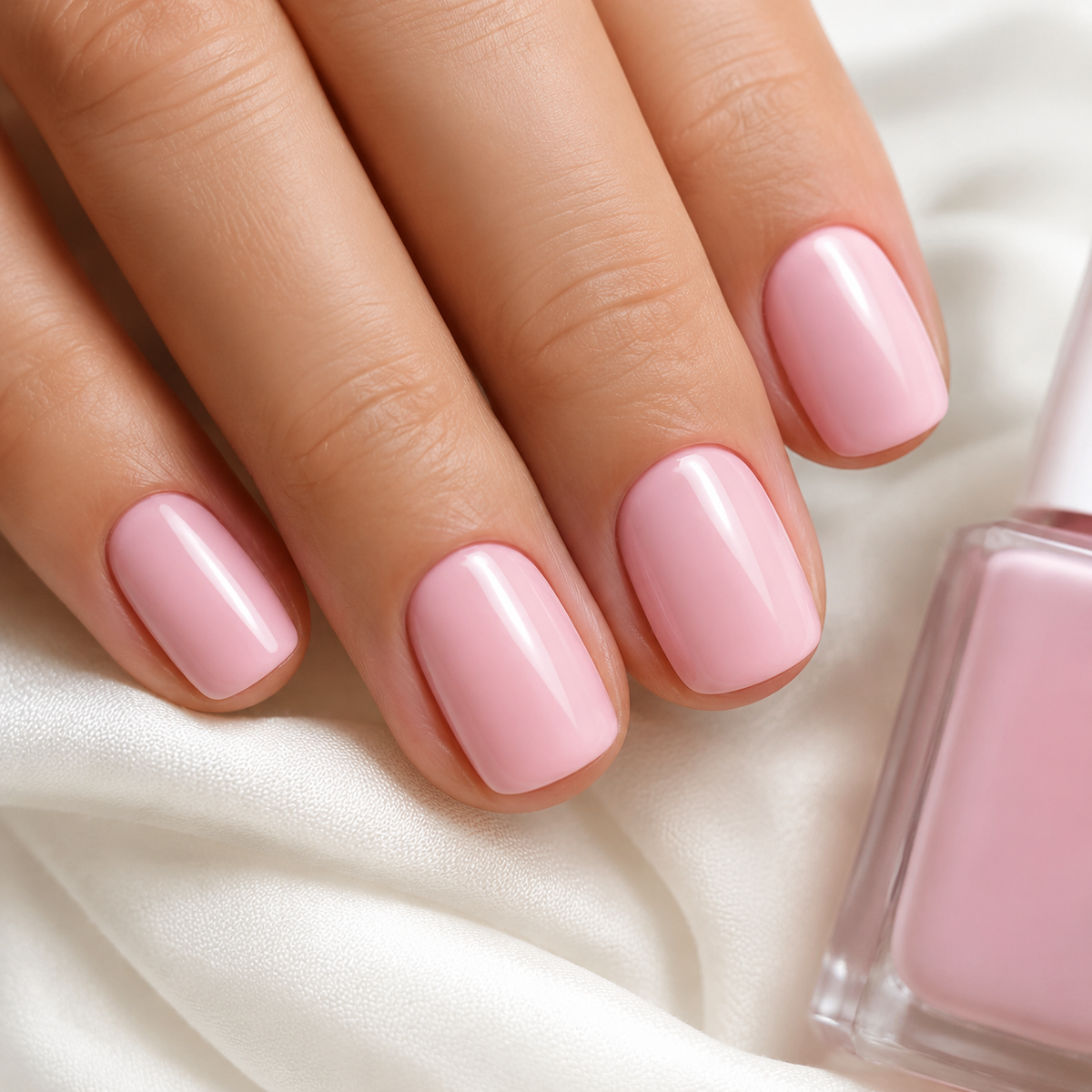 Medusa Nail Polish MNP159 – Esmalte Rosado Claro Cremoso