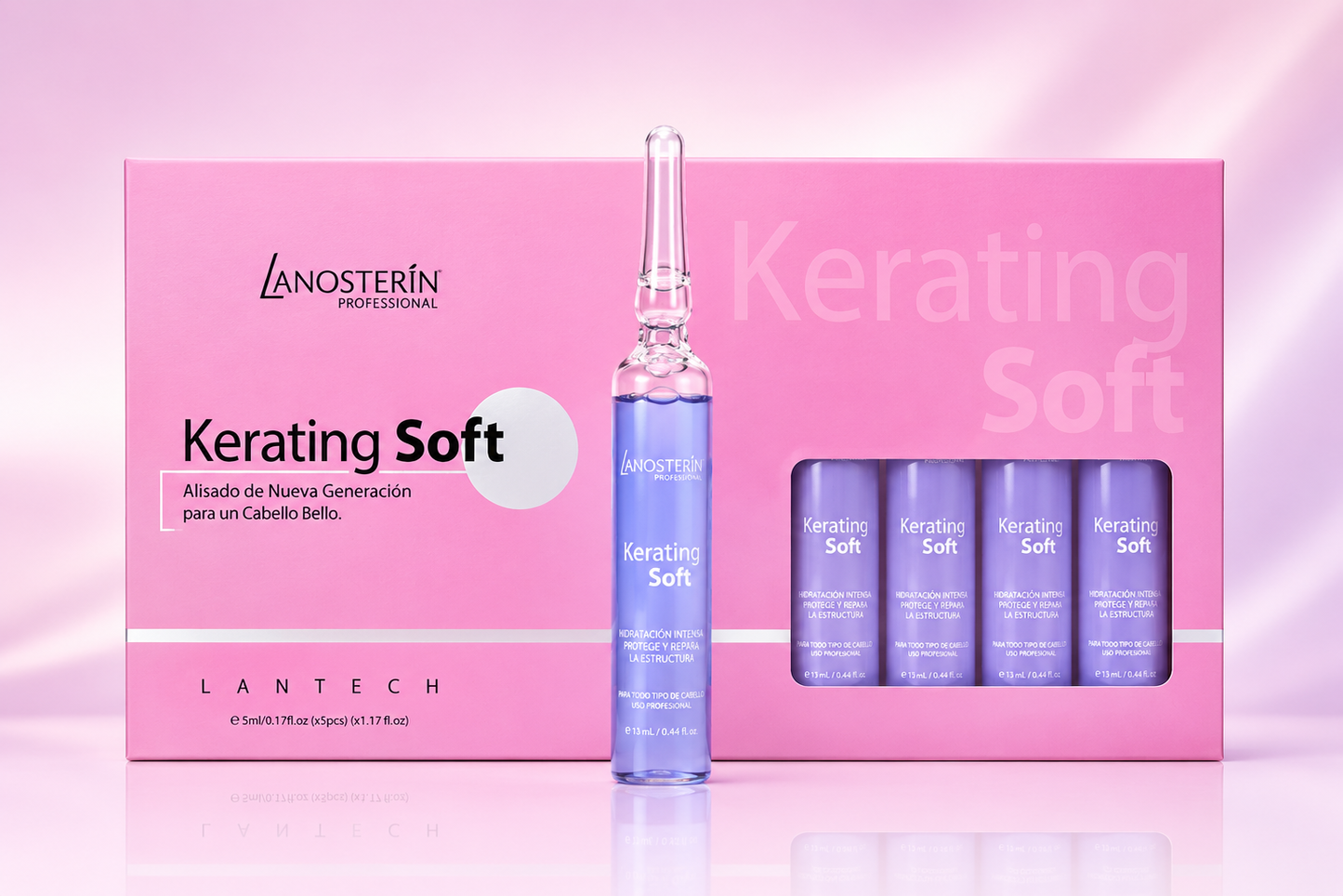Lanosterín Profesional Kerating Soft Ampolla Ablandadora de Canas 0.44 oz – 630012