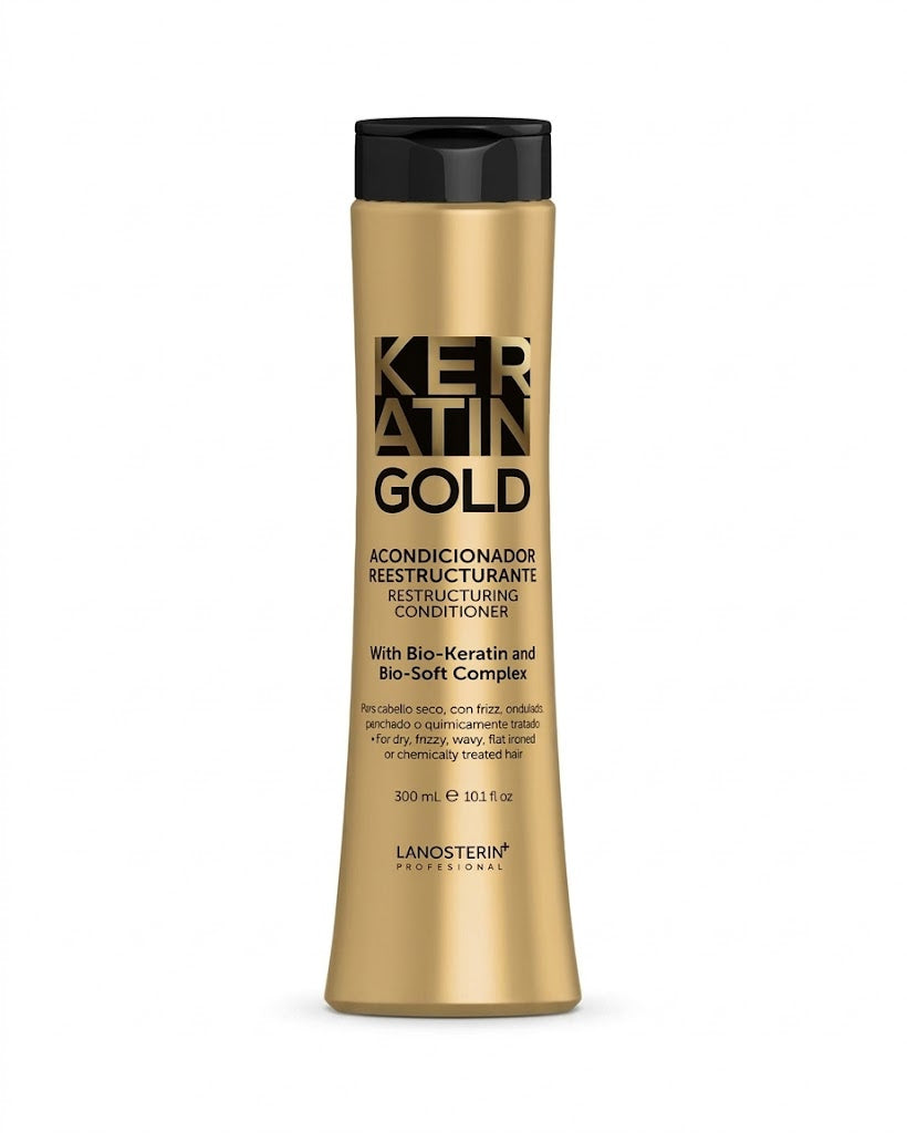 LANOSTERÍN Professional Keratin Gold Acondicionador Reestructurante 10.1 oz