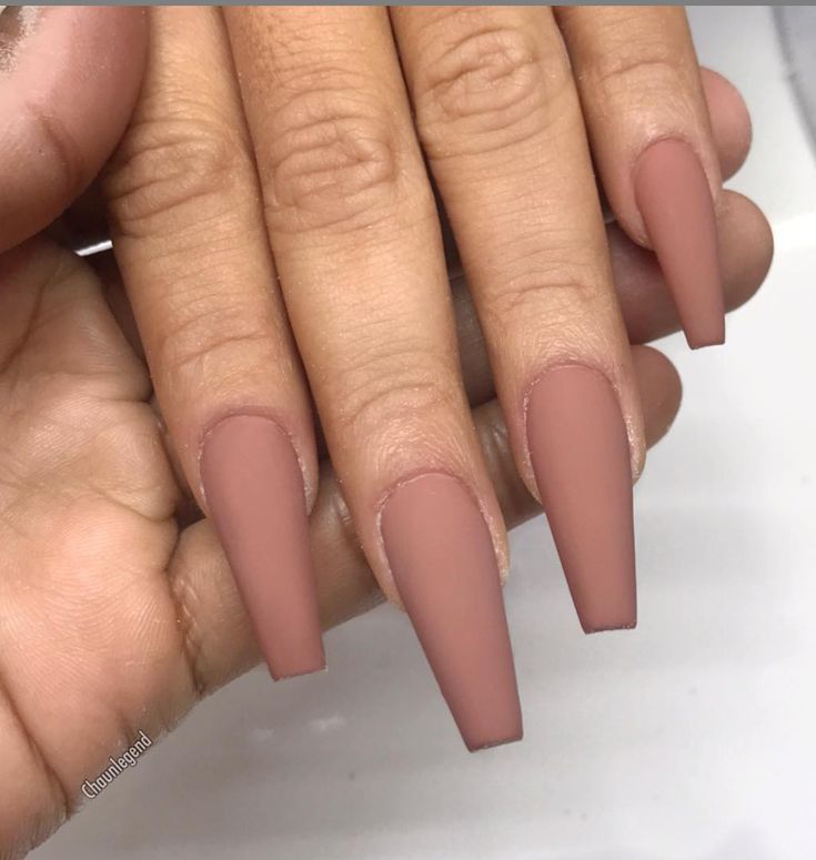 Beauty Style Uñas Long Coffin Natural x 100 1030092