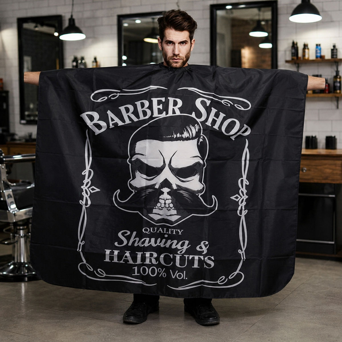 Capa de Corte para Barbero Beauty Style Barber Shop 0717119