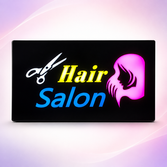 Rótulo LED Hair Salon 2500852